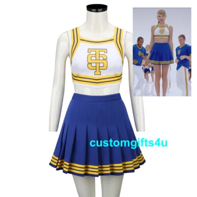 Taylor Swift Cheerleader Dress 1989 Shake It Eras Tour Outfit Costume Cosplay - Image 1 of 4