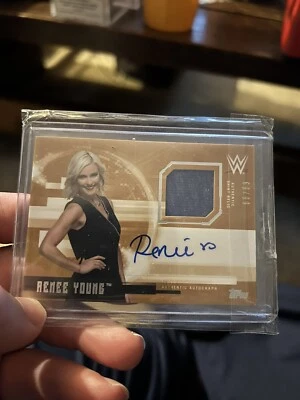 2017 Topps WWE Undisputed - Autograph Relics #UAR-RY Renee Young /99 (AU, MEM) - Image 1 of 2