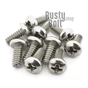 #4-40 x 1/4", Phillips Pan Head Screws, A2 304 18-8, Stainless Steel - Picture 1 of 2