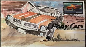 Nirlay Kundu Printed Pony Cars - 2022 FDC, SC# 5715-5719 Set Of 5 - Picture 1 of 5
