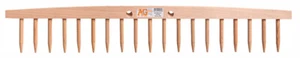 Rastrello per fieno in legno a 19 denti A&G attacco 2 punte larghezza 74.5 cm. - Foto 1 di 1