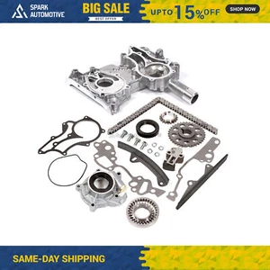 High Performance Timing Chain Kit Oil Pump Timing Cover Fit 85-95 Toyota 2.4 22R - Picture 1 of 11