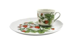 Strawberry Patch feines Porzellan von Stafford Tee Kaffeetasse Snack Teller Set Vintage - Bild 1 von 11