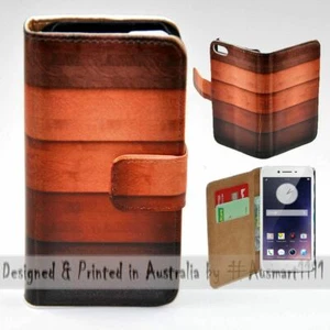 Funda protectora billetera para teléfono móvil con estampado con patrón de madera para serie OPPO - Imagen 1 de 3