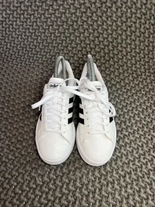 Adidas Grand Court White Black Sneakers Shoes Women Size 4 F36483 - Picture 1 of 13