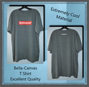 Bella-Canvas Gray T Shirt ( Sponsored ) 100% High Quality Cotton & Lightweight ! - Picture 1 of 1