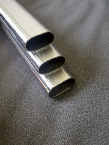 72 mm x 45 mm Ovalrohr Edelstahl 304 Grad Handlauf Dekorohr Geländer - Bild 1 von 3
