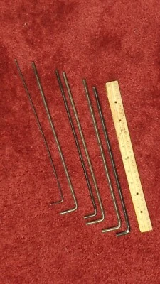 12" Long Arm Hex Key Wrench Allen - misc. sizes - lot of 6 - Image 1 of 3