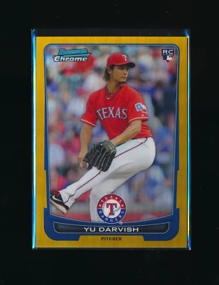 2012 Bowman Chrome #50, Yu Darvish Gold Refractor RC /50, Rare - Image 1 of 2