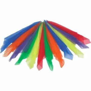 12/24 Jongliertücher Gymnastiktücher Tanztücher Seidentücher Chiffon 60cm x 60cm - Bild 1 von 1