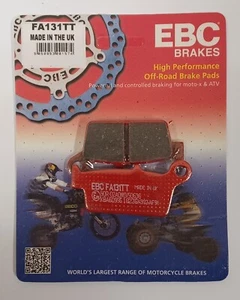 EBC Carbon TT REAR Disc Brake Pads (1 Set) Fits HONDA CR250R (1987 to 2001) - Picture 1 of 5