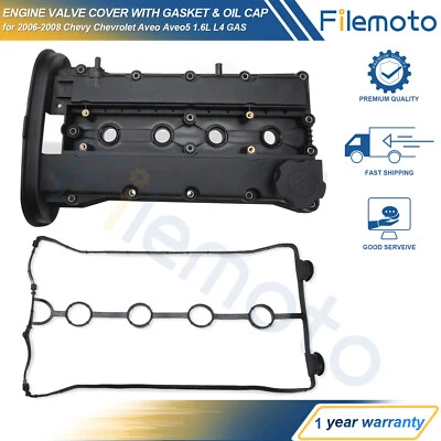 Cubierta de válvula + junta 2006-2008 Chevy Chevrolet Aveo Aveo5 1,6 L L4 GAS 96897468 Foto 1 de 4