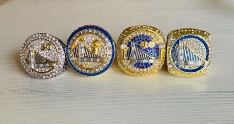 4 PCS Golden State Warriors Championship Ring Complete Set, 🇺🇸 SHIP Cover