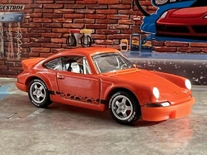 2023 Hot Wheels Porsche 911 Carrera RS 2.7 (orange) w/Real Riders Swap CUSTOM - Picture 1 of 8