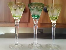 New listing
		German Nachtmann multicolor cut to clear crystal cordials, set of 3