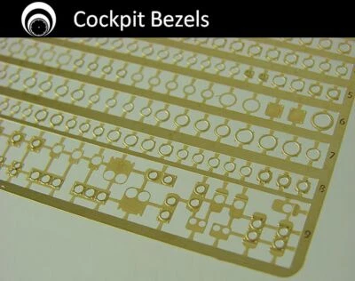 airscale Model Aircraft Photo-Etch Instrument Bezels - 1/48 scale  PE48 BEZ - Image 1 of 2