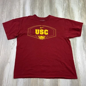 Vintage Nike Team USC Trojaner Basketball Shirt Herren XL Rot Center Swoosh Men * - Bild 1 von 14