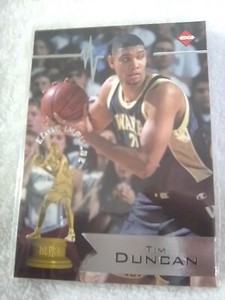 1997 collectors edge tim duncan Edge Impulse Silver Foil RC #1.