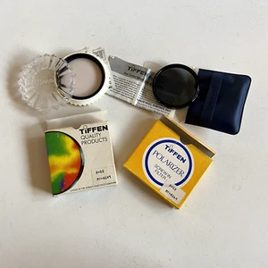 Tiffen 62mm Skylight Glass Lens Filter Sky 1A Screw-in 62 mm Circular Lot of 2 - Picture 1 of 5