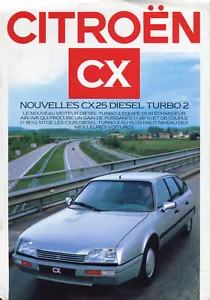 Brochure/opuscolo vendita colore mercato francese CITROEN CX 25 Diesel Turbo 2 1987 - Foto 1 di 1