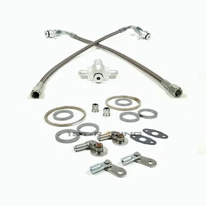 for BMW 1 Series M 135i 335i 535i N54 Turbo Oil Feed Line+Rattle Flapper +Gasket - Foto 1 di 5