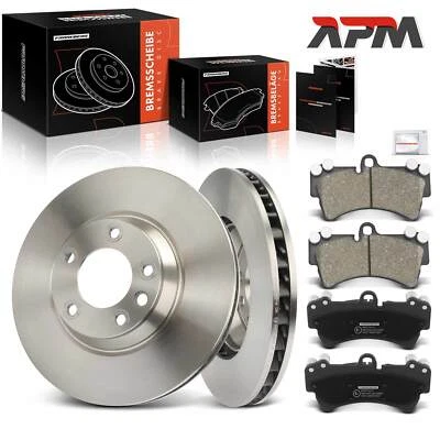 Disques de Frein Plaquettes Ventilé Avant 350mm pour Audi Q7 4LB VW Touareg 7L6 - Photo 1/4