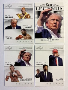 Mike  Tyson Hulk Hogan Donald Trump "Special Release" lot (4) 2024 Boxing Cards - Picture 1 of 2