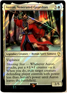 MTG Auron, Venerated Guardian (Surge Foil) Commander: Final Fantasy 10 FFX NM - Picture 1 of 6