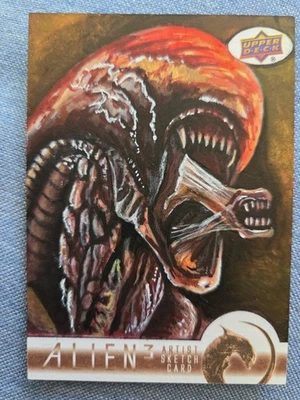 Эскизная карточка 2018 Ronnie Crowther 1:1 Upper Deck Alien 3 с автографом - Изображение 1 из 2