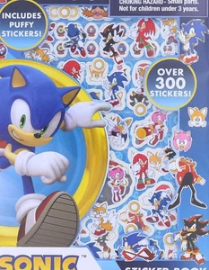 Libro de pegatinas Sonic The Hedgehog | 4 hojas | Más de 300 pegatinas - Imagen 1 de 3