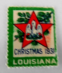 Sello de Navidad del estado de Louisiana de Estados Unidos, 1931, como nuevo/NG/F - Imagen 1 de 1