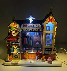 Lemax Rising Star Bakery # 35557 Christmas Cookies Factory Holiday Village LESEN  - Bild 1 von 24