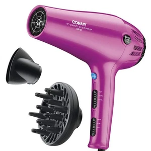 Hair Dryer with Retractable Cord 1875W Cord-Keeper Blow DryerPink - Picture 1 of 9