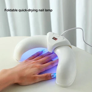 Nail Laser UV Lamp Nail Gel Curing Crescents U -shaped Time Switch Quick Dryer ∂ - Picture 1 of 19