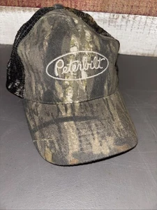 Vintage PETERBUILT Mesh Camo Trucker Mütze gesticktes Logo Mequon, WI USA - Bild 1 von 5
