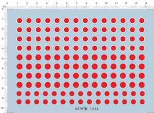 1/144 red sun japan fighter roundel Model Kit Water Decal - Picture 1 of 1
