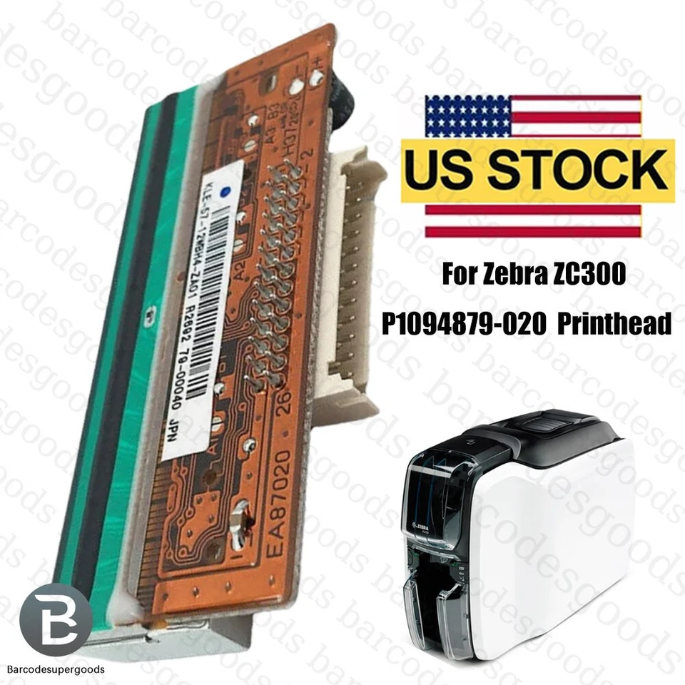 P1094879-020 OEM Printhead for Zebra ZC300 Thermal Printer US - Image 1 of 4
