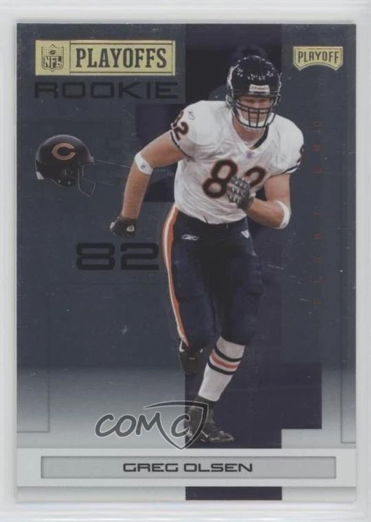 2007 Playoff NFL Playoffs Rookie Gold Metalized /149 Greg Olsen #114 Rookie RC - Image 1 of 2