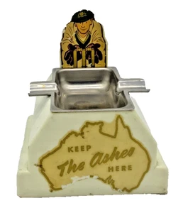 Unique Art Deco Bakelite "Keep The Ashes Here in Australia" Ashtray Memorabilia - Foto 1 di 7
