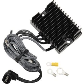 Compu-Fire 32 Amp Voltage Regulator Finned Black Harley Davidson FX FL 55120 - Image 1 of 1