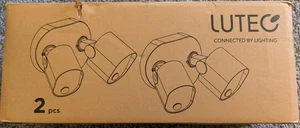 2pc Lutec 35W Outdoor 2 Head LED Security Light with 2 Sensors Each. Motion  - Picture 1 of 8