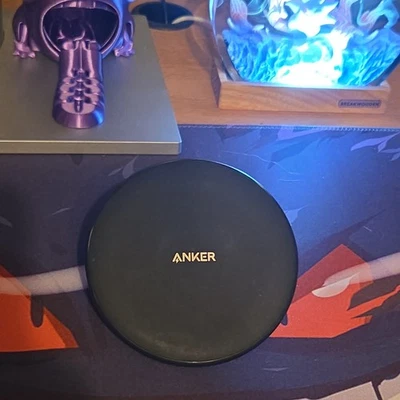 ⚡ Беспроводное зарядное устройство Anker PowerWave — тонкая черная подушка, Micro USB - Изображение 1 из 4