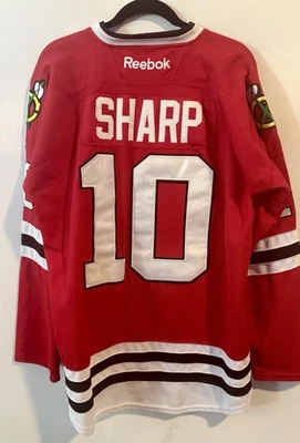 Talla 52 - Patrick Sharp # 10 Chicago Blackhawks NHL RBK Jersey NUEVO Cosido XL Foto 1 de 4