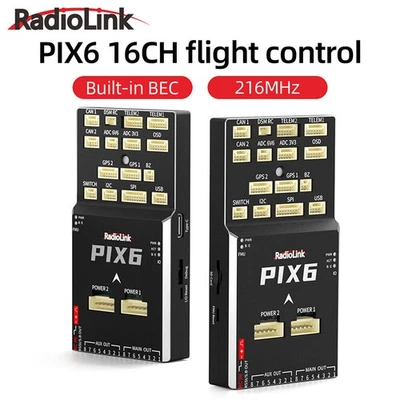 Radiolink PIX6 16CH Flight Control BEC For Helicopter Fixed-wing Aircraft Drone - Image 1 of 4