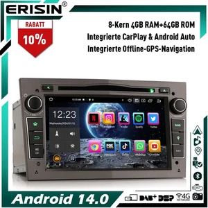 64GB Android 14 Autoradio GPS DAB+BT Opel Astra H Corsa C/D Zafira Vectra Antara - Bild 1 von 22