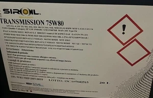 OLIO CAMBIO  75W80 20LT API MT-1         PER  DIFFERENZIALI E CAMBI MORBIDI - Foto 1 di 1