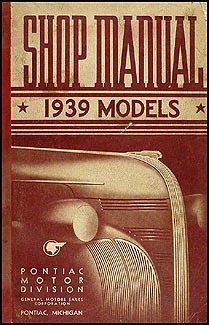 Pontiac 1939 manual de taller de reparación original -- todos los modelos libro de servicio de fábrica Foto 1 de 2