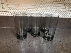 5 Vintage LIBBEY RAUCHGRAUE BECHER GLÄSER - Bild 1 von 5