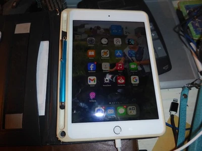 apple ipad mini 4th generation 128gb bundle boxed with case and stylus - Image 1 of 4