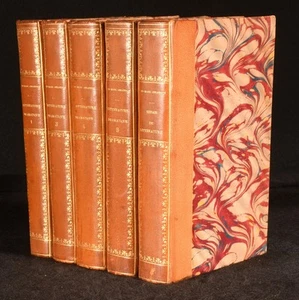 1886-1897 5vol Essais de Litterature et de Morale and Cours de Litterature Dr... - Picture 1 of 7